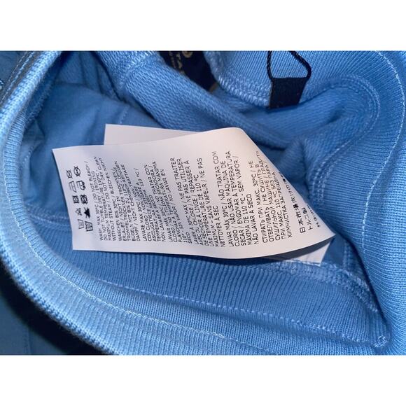 Belstaff drawstring sweat shorts Size medium New Horizon Blue cotton‎ fleece - Picture 7 of 10